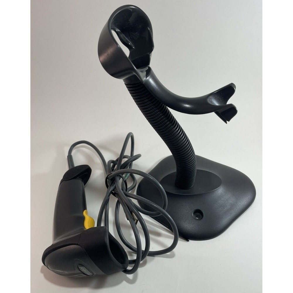 Symbol Corded USB Barcode Scanner LS2208-SR20007R-UR Black 1D Handheld w/ Stand - Picture 3 of 7